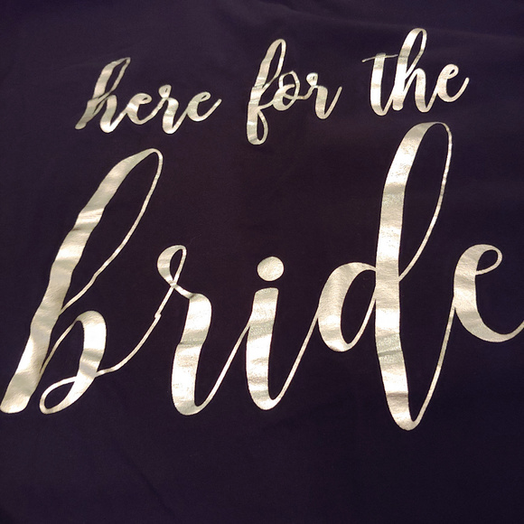 Simply Be Tops - black bridal party cotton t-shirt 3X